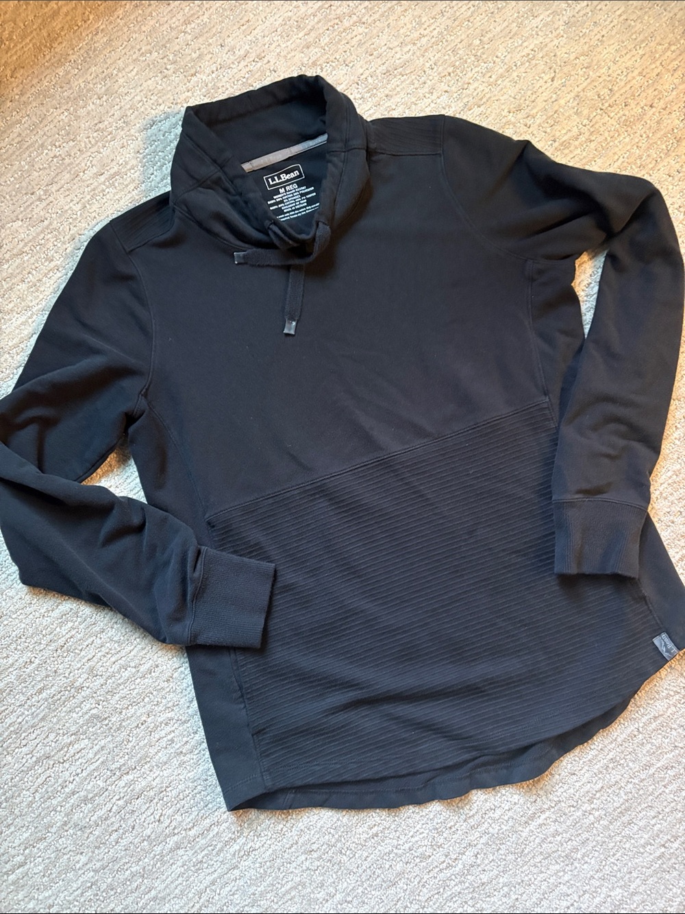 L.L. Bean cozy mixed knit pullover